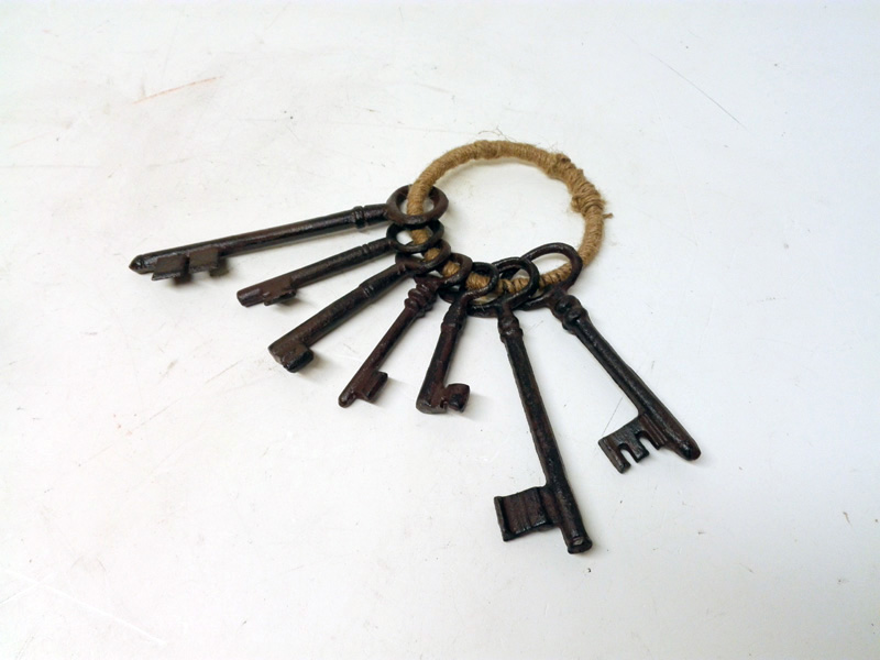 llavero llaves metal largo 8.5-17.5 1u